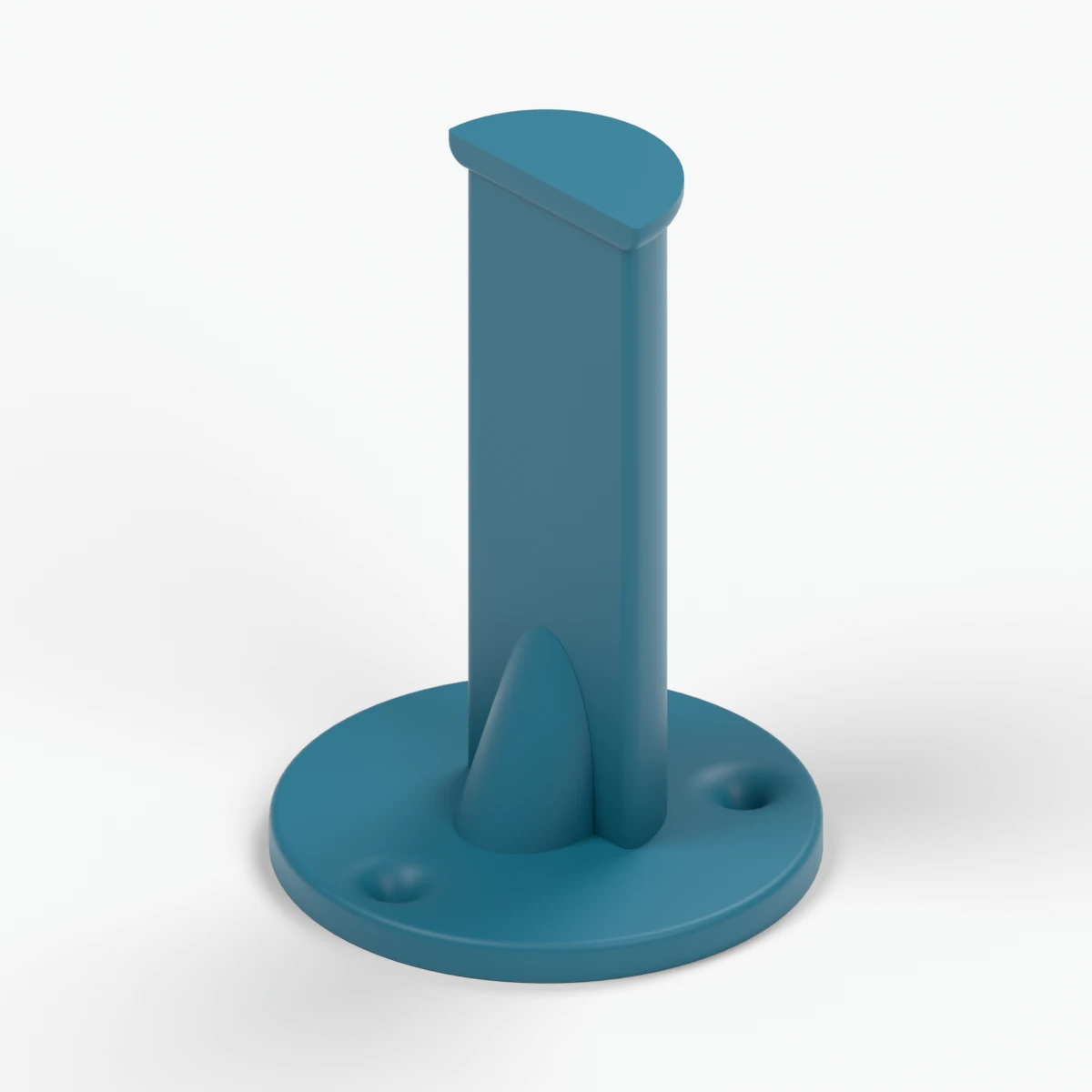 Model render of Filament spool wall mount