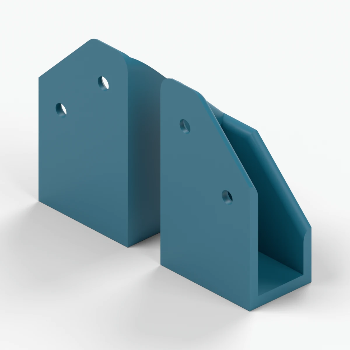 Model render of Monitor and laptop wall mount