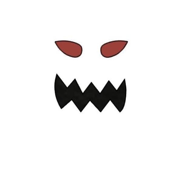 Scary jack-o'-lantern face