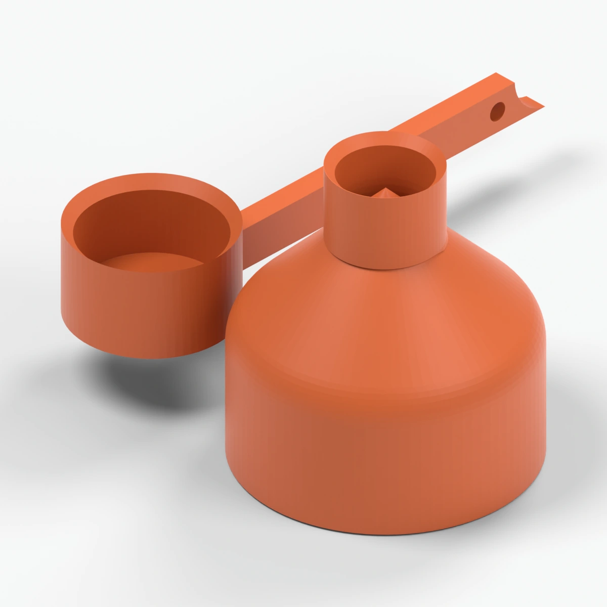 Model render of Scoop and funnel combo