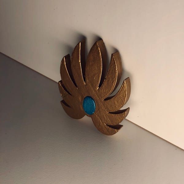 She-Ra flower chest-piece pendant