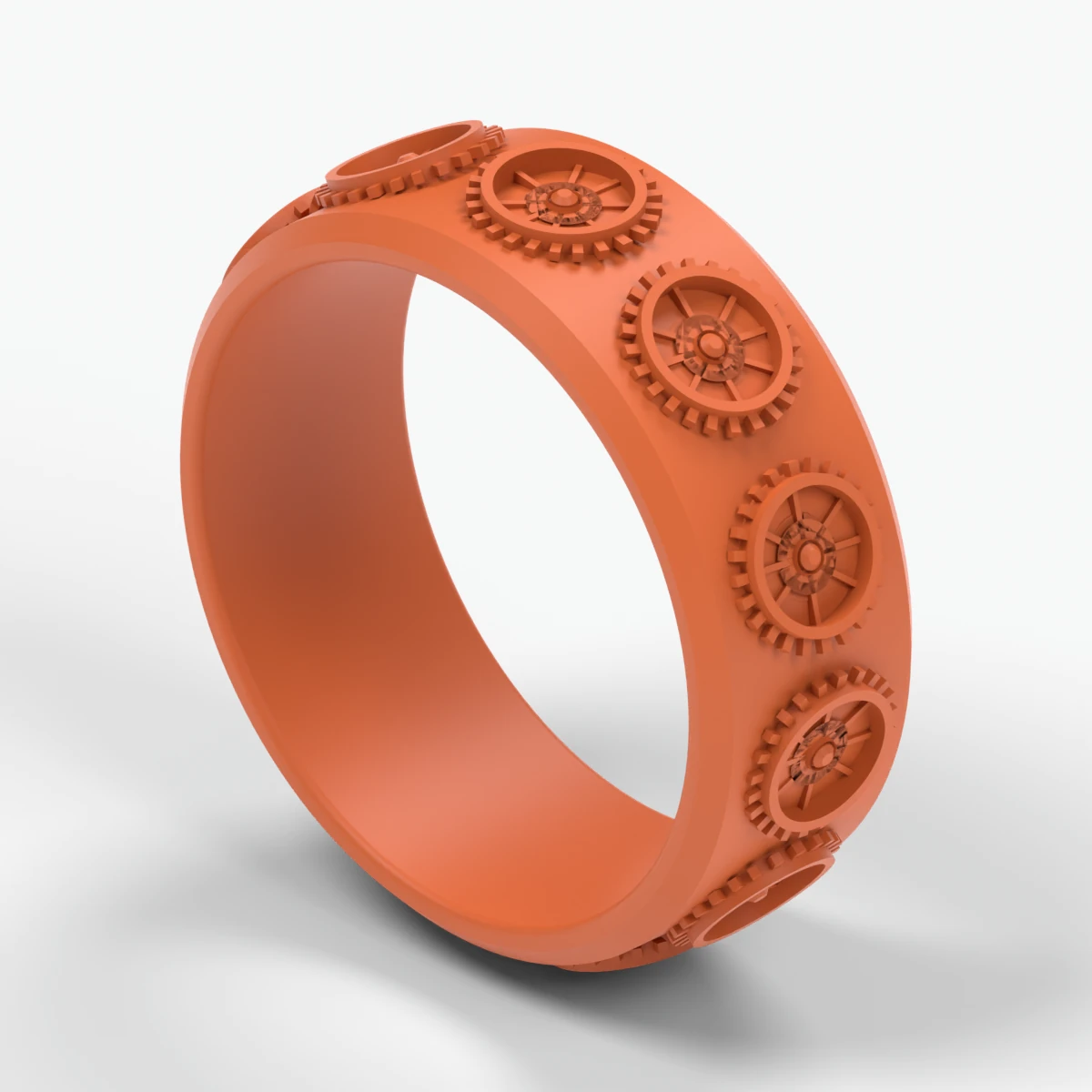 Model render of Steampunk ring